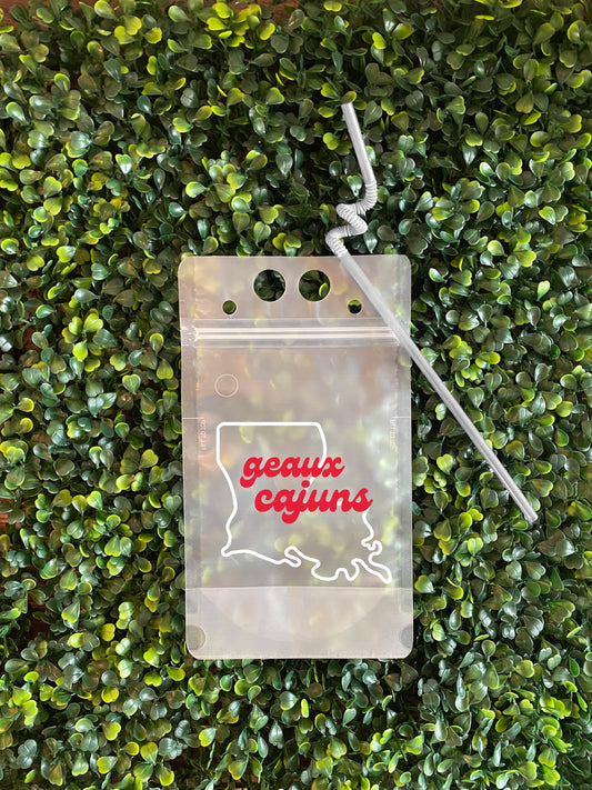 Geaux Cajuns, ULL, Adult Juice Pouch