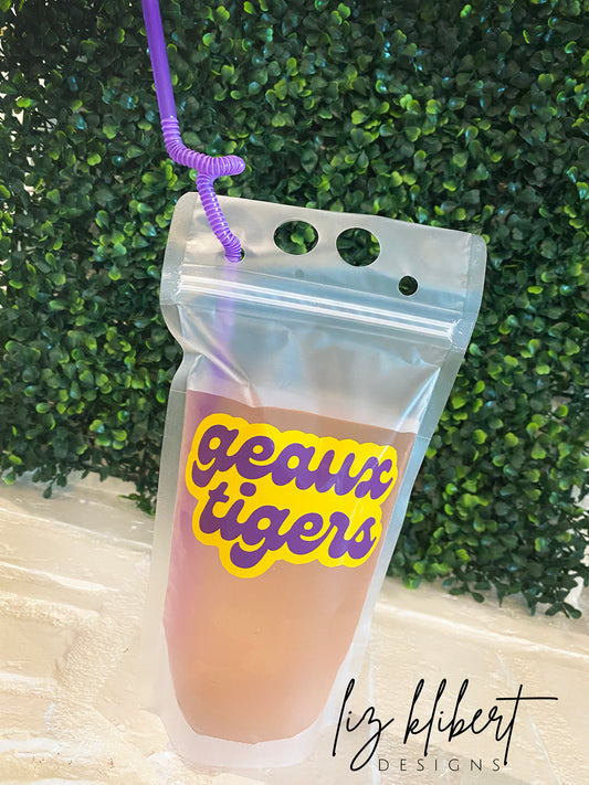 Geaux Tigers Adult Juice Pouch