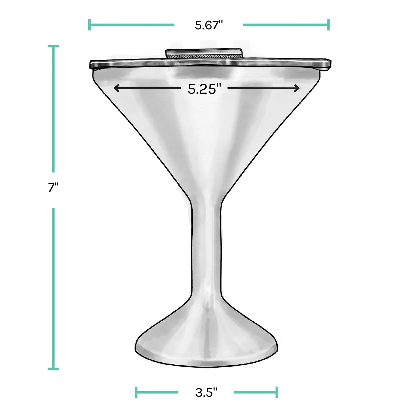 Geaux Tigers, Monogram, Personalized, Orca MarTini On the Go 8 oz, Pearl White Tini