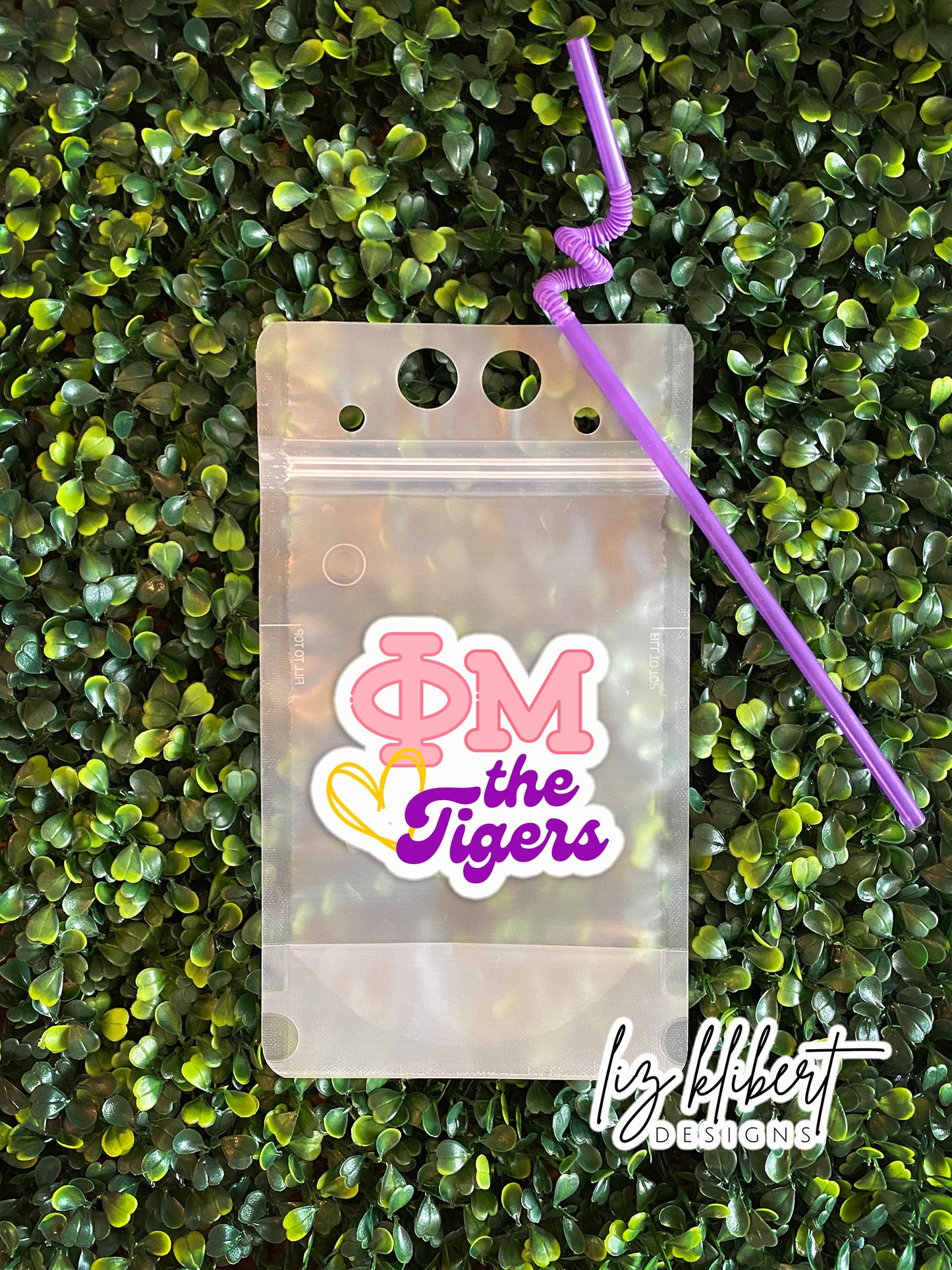 LSU Sororities heart the Tigers, Geaux Greek Adult Juice Pouch