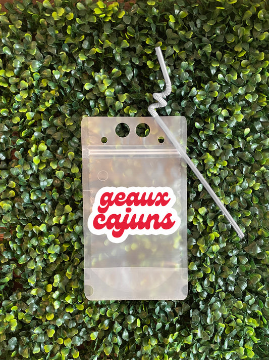 Geaux Cajuns, ULL, Adult Juice Pouch