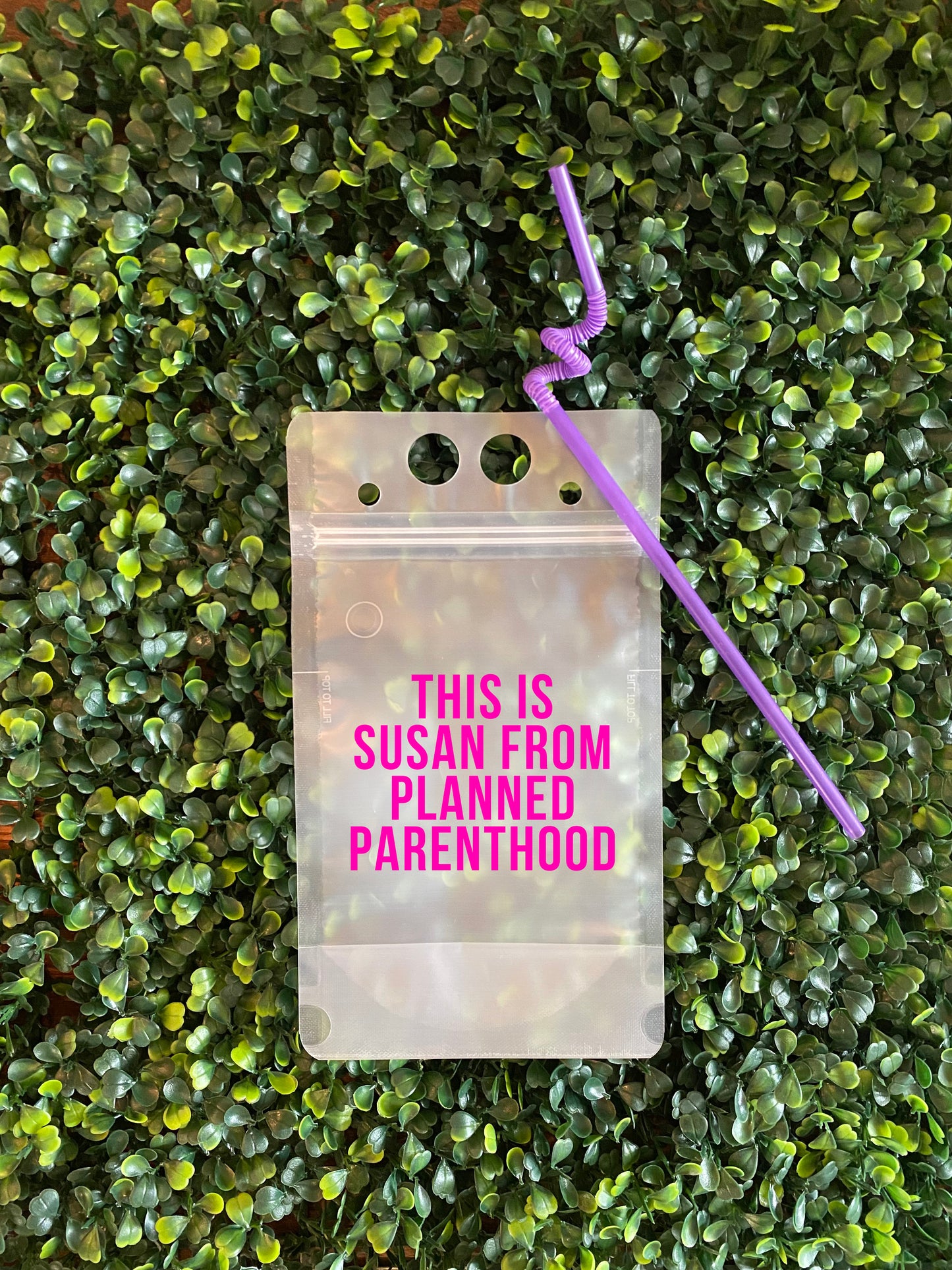 Mean Girls Inspired Quote, Pink, Boozie Bags, Adult Juice Drink Pouch