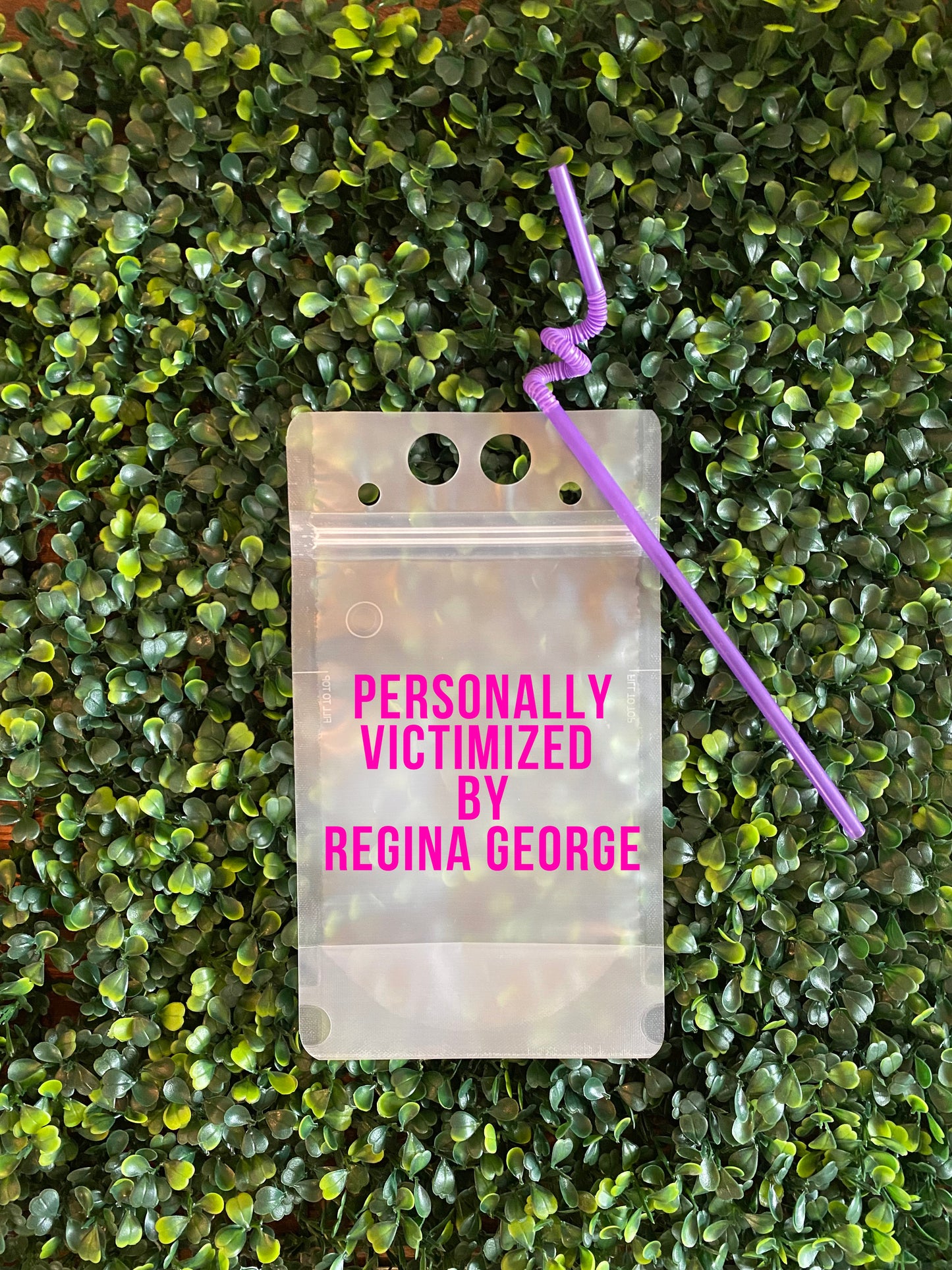 Mean Girls Inspired Quote, Pink, Boozie Bags, Adult Juice Drink Pouch